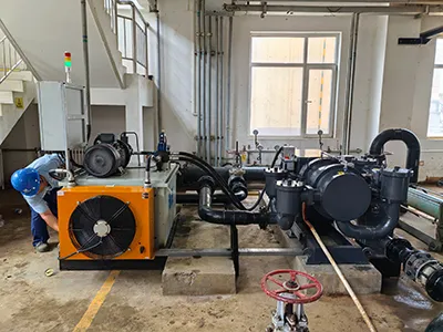 Pompe à piston horizontal (pour remplacer une pompe à vis)